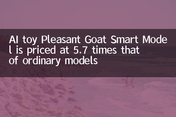 AI Toy Pleasant Goat Smart 모델은 일반 모델의 가격보다 5.7 배입니다.