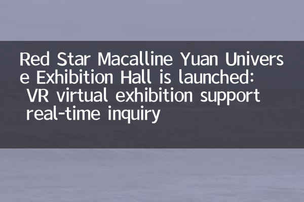 Red Star Macalline Yuan Universe Exhibition Hall이 시작되었습니다 : VR 가상 전시회 지원 실시간 문의