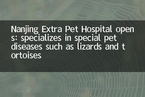 Nanjing Extra Pet Hospital Opens : 도마뱀 및 거북이와 같은 특수 애완 동물 질환 전문