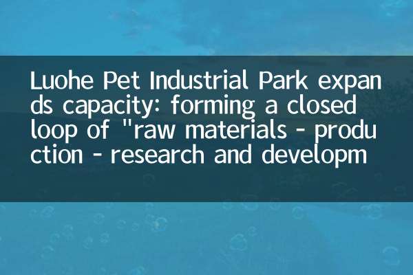 Luohe Pet Industrial Park 용량 확장 용량 : 전체 산업 체인을위한 